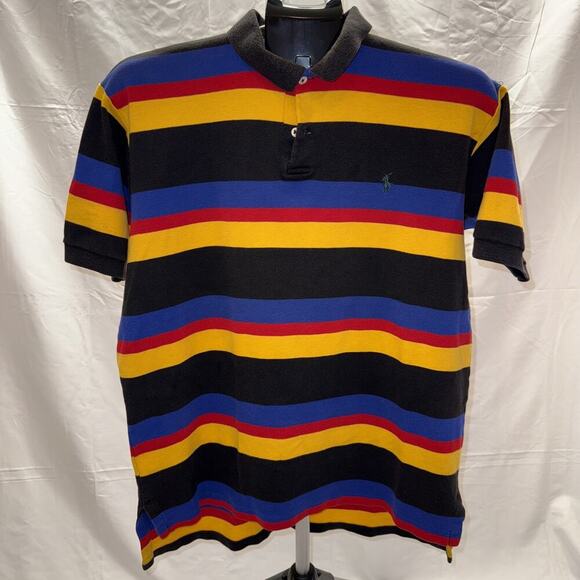 Vintage Men’s Ralph Lauren Striped Polo Size: Xl - Picture 1 of 9